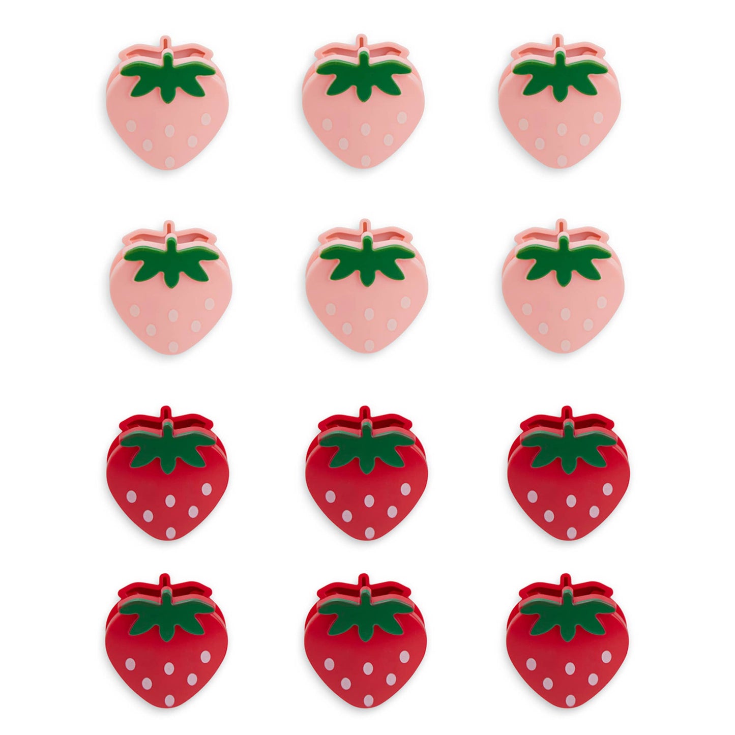 12pc Strawberry Bag Clips - STW/FGI