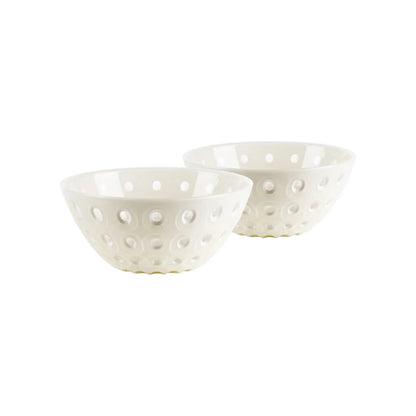 LE MURRINE Set of 2 Small Bowls : Grey/Yellow / 2,2x4,92x4,92 in.