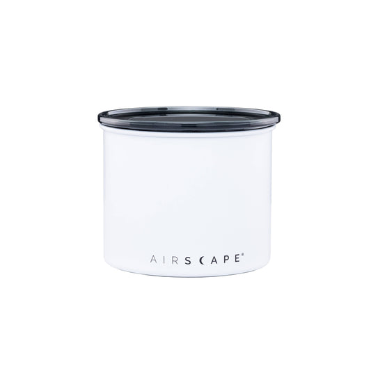 Airscape Classic Stainless Steel Canister: Chalk - Matte White / 4"