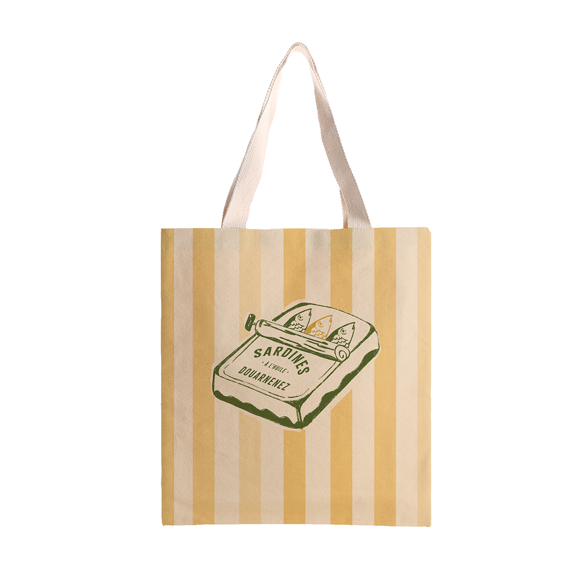 Another Banger Sardine Tote Bag Yellow