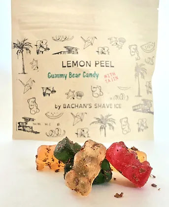 Lemon Peel Gummy Bears with Chili