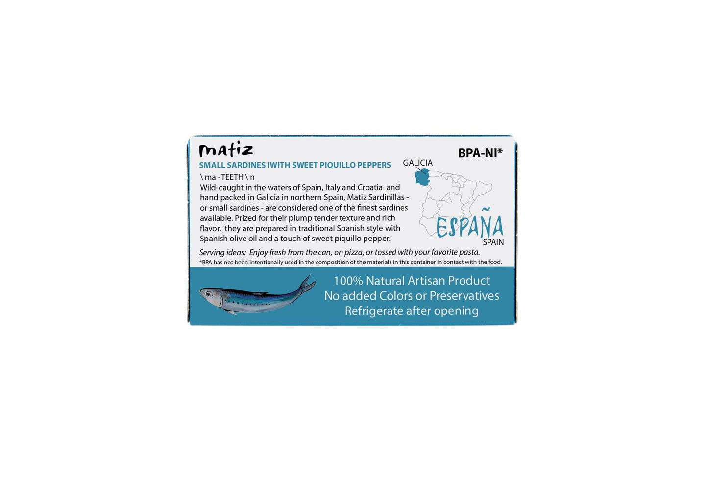 Matiz Sardinillas with Piquillo - 3oz Tin - Another Banger