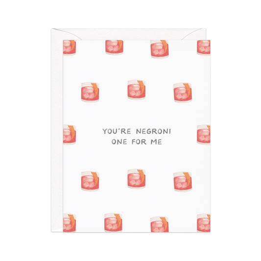 Negroni One — Cocktail Pun Love / Anniversary Card - Another Banger