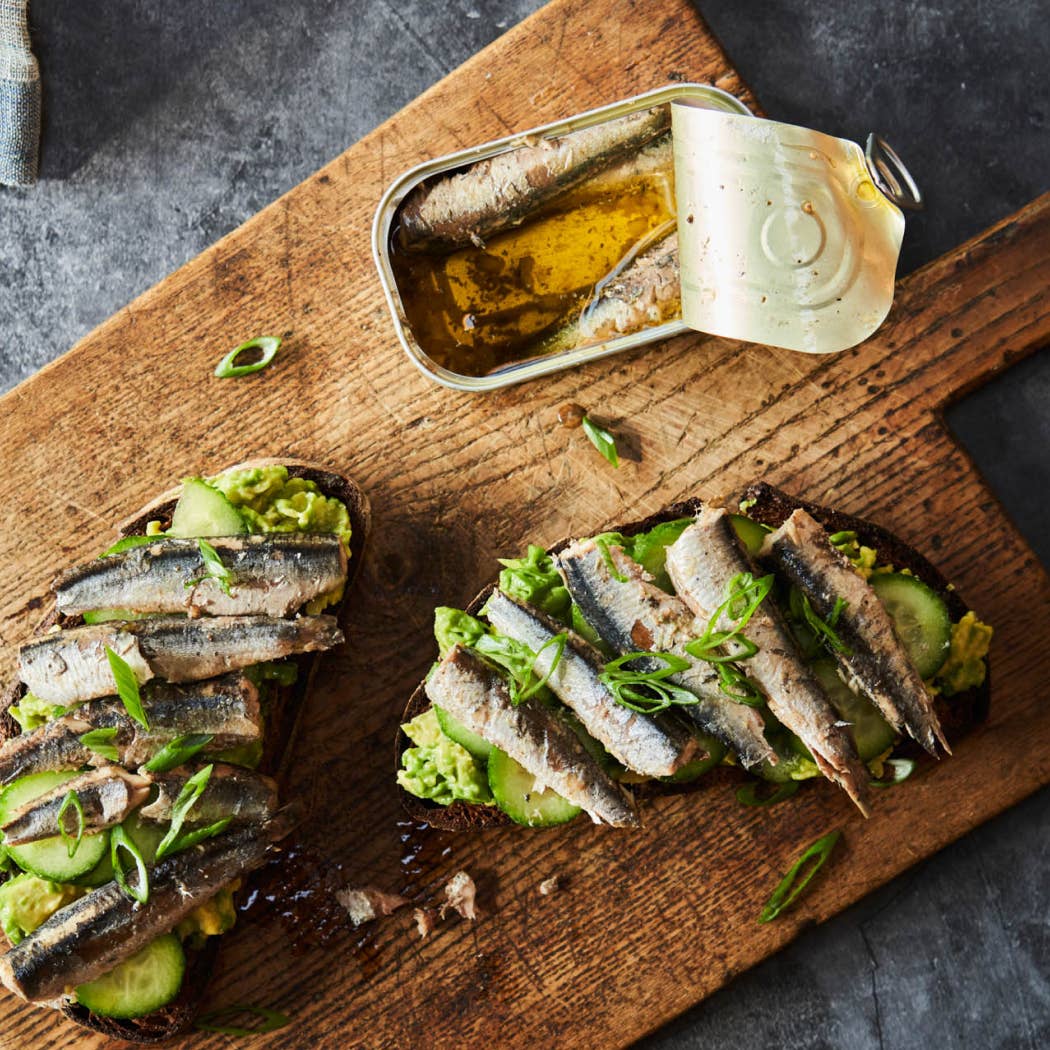 Roasted Garlic Spanish White Anchovies - Tinned Fish - Another Banger