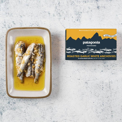 Roasted Garlic Spanish White Anchovies - Tinned Fish - Another Banger