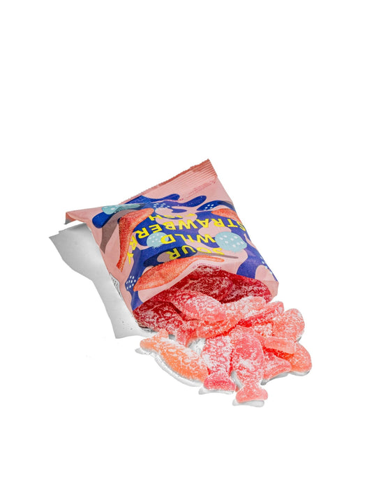 Sour Wild Strawberry Fish - Swedish Candy 5.2oz (150g) - Another Banger