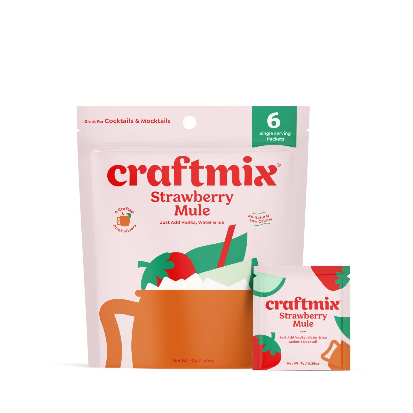 Strawberry Mule Cocktail Mixer - 6 Servings Multipack - Another Banger