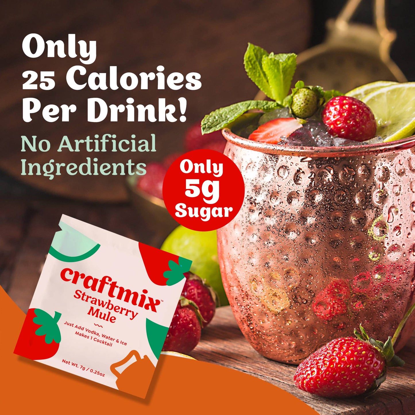 Strawberry Mule Cocktail Mixer - 6 Servings Multipack - Another Banger