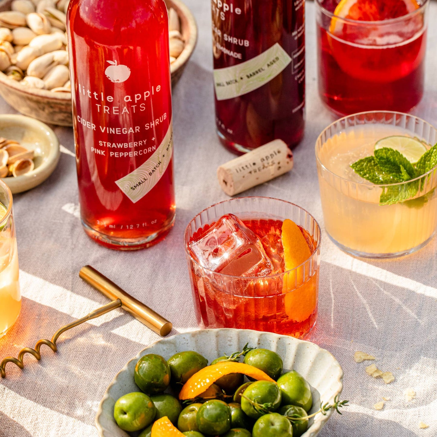 Strawberry Pink Peppercorn Cocktail Shrub—with fresh fruit! - Another Banger