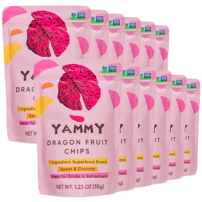 Yammy Dried Dragon Fruit Chips